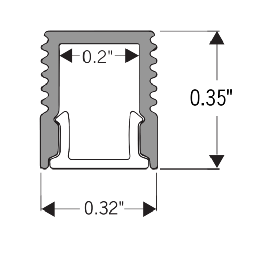 Core Lighting ALP40-48 Surface Mount LED Profile - 48 Inches