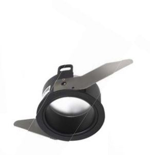 Core Lighting RLD2-TRM-BK/BK 2 Inch Aperture Recessed LED Downlight Reflector Black / Trim Black