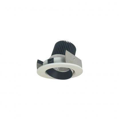 Nora Lighting NIOB-2RC50XBW/HL 2 Inch Iolite Round Adjustable Cone Reflector Black / White Finish 1500-2500lm 5000K