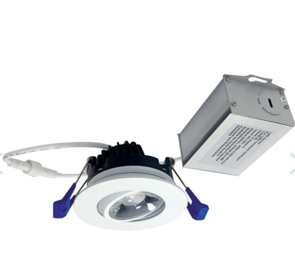 Nora Lighting NM2-2RG6040MPW 2 Inch Mini Recessed Gimbal 600lm / 8W 4000K / 90 CRI Matte Powder White Finish