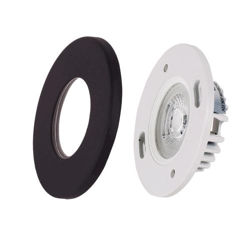 Core Lighting DLC350-5W-27K-BK 5W LED Recessed Undercabinet Downlight - 12V 2700K Black Finish