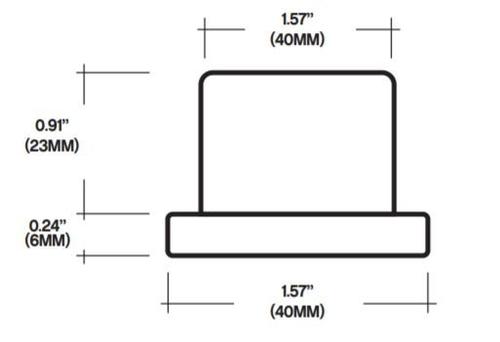 Core Lighting DOT100-3-40K-25-SS-12V LED Indoor/Outdoor Recessed Undercabinet Downlight Color Temperature 4000K, Beam Spread 25 Degrees
