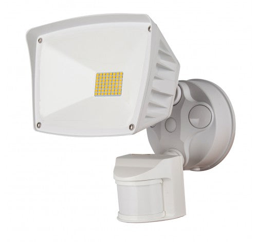 Westgate 28W LED Security Lights With PIR Sensor 120V AC - White - BuyRite Electric