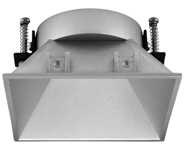 Elco Lighting ELK445H Pex™ 4 Inch Square Trimless Smooth Reflector Trim Haze Finish