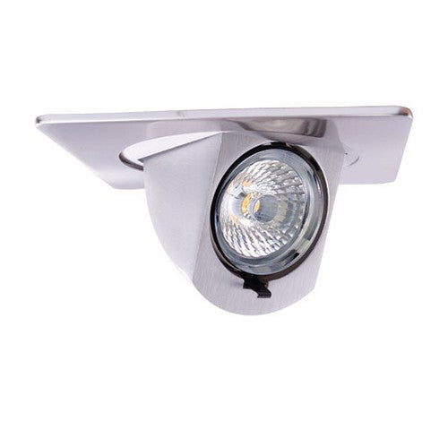 ELCO Lighting EL44727N 12.6 W 4 Inch Square LED Adjustable Pull-Down Insert Nickel Finish 2700K