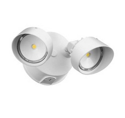 Lithonia Lighting OLF 25W 2-Head LED Floodlights with Photocell and Motion Sensor- BuyRite Electric