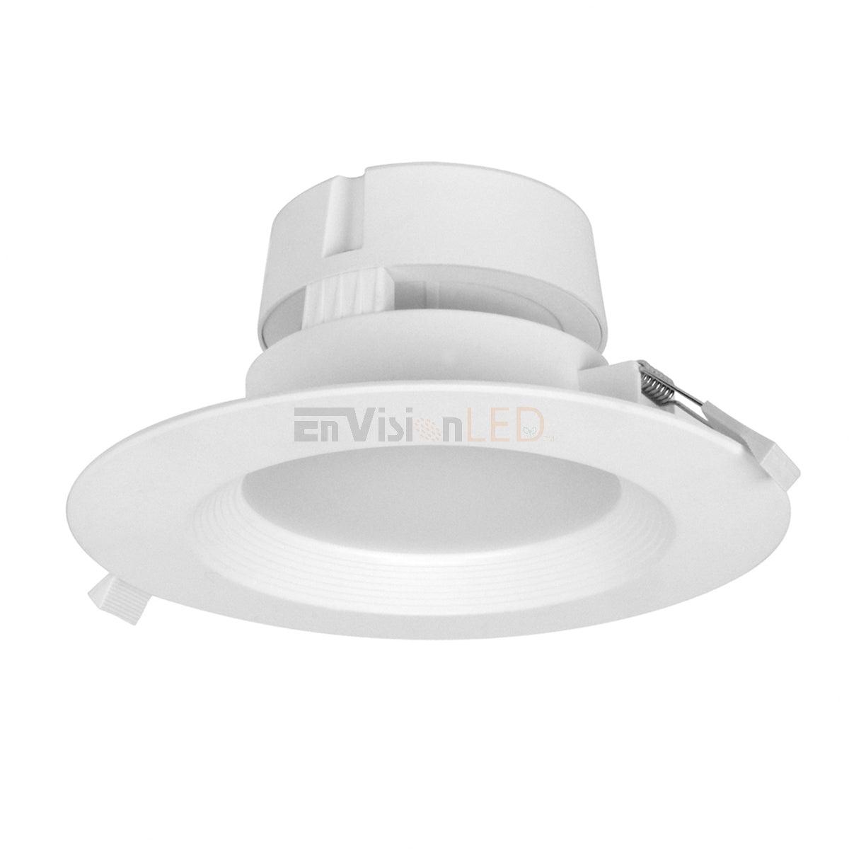 EnvisionLED LED-DLJBX-6B-9W-27K LED 6 Inch J-Box Canless SnapTrim Downlight | J Box, 2700K White Finish