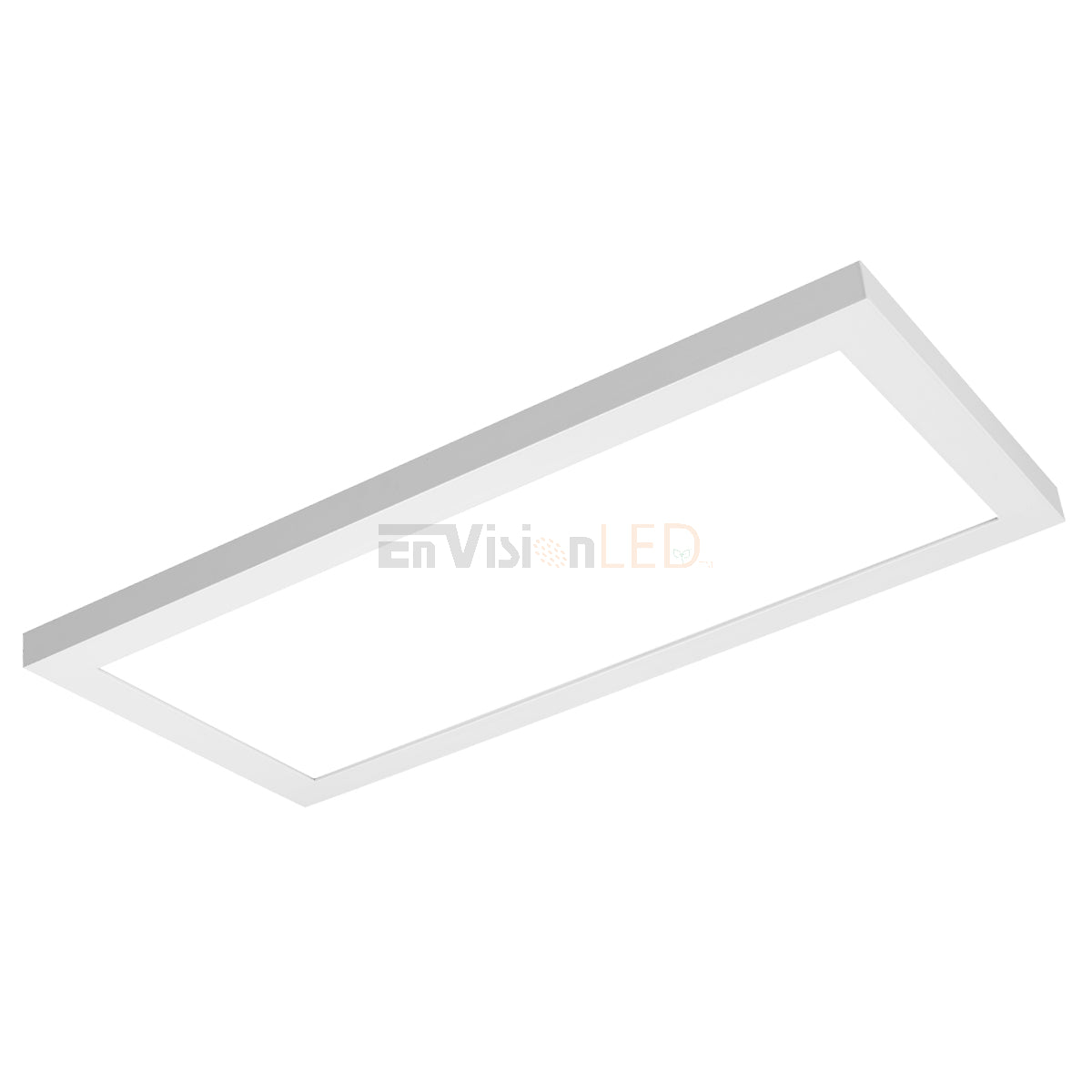 EnvisionLED LED-PNL-SM-1X2-22W-5CCT LED 1X2 Internal Driver LED Panel Surface Mounts 5CCT, Selectable Surface Mount Panels White Finish