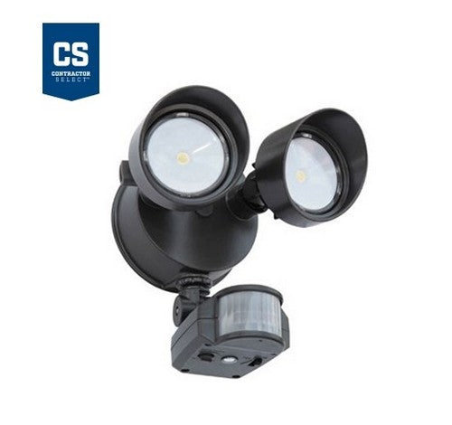 Lithonia Lighting Contractor Select OLF 25W 2-Head LED Flood Light with Motion Sensor - BuyRite Electric
