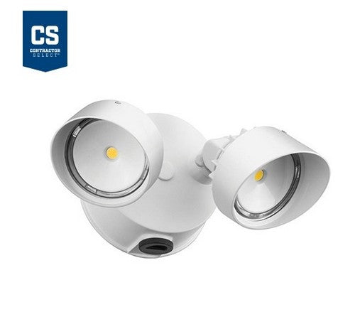 Lithonia Lighting Contractor Select OLF 25W 2-Head LED Flood Light with Photocell - BuyRite Electric