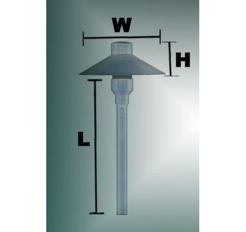 ABBA Lighting Cast Brass Path Light With ABS Spike 12V AC / DC - BuyRite Electric