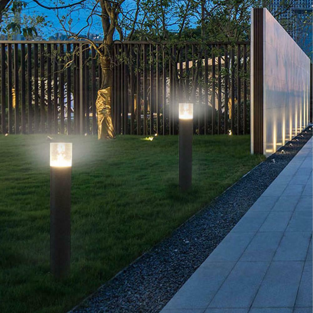 ABBA Lighting USA CDPA62 Low Voltage LED Linear Bollard Landscape Light Garden Pathway Lighting Black Finish