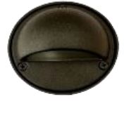 ABBA Lighting USA STA09 Deck Light, Surface Mount Heavy Duty Cast Aluminum Black Finish