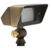 ABBA Lighting USA FPB01, Flood Light, Heavy Duty Cast Brass Spot Light Brass Finish