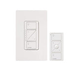 Lutron P-PKG1W-WH Caseta In-Wall Wireless Dimmer and Pico Remote