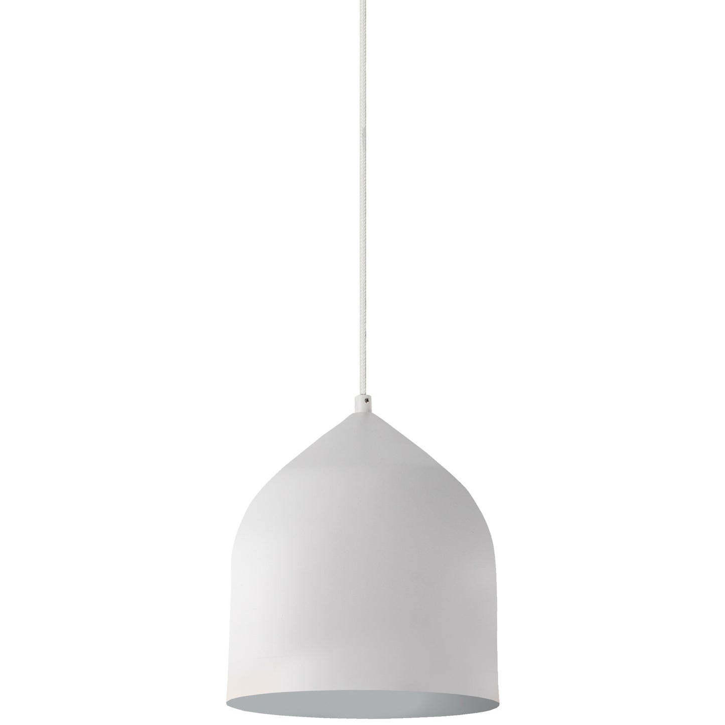 Kuzco Lighting 49117-WH/SV Helena Pendant Ceiling Light 120V White Silver Finish