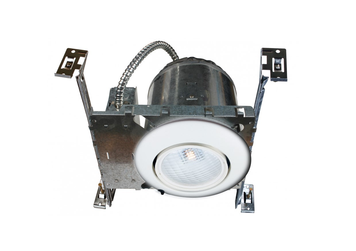 6" Recessed Emergency Light 4000K White Finish IC Rated