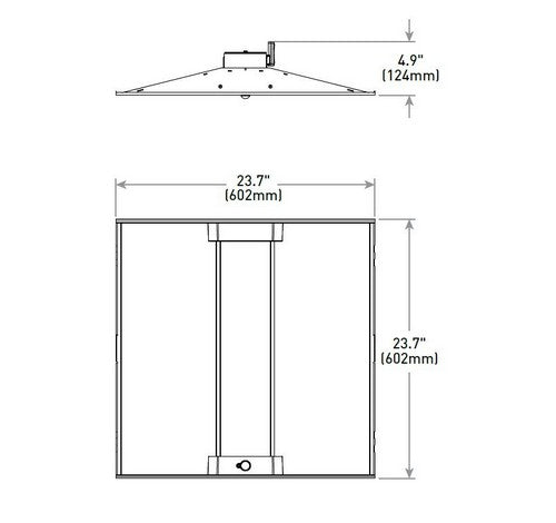 CREE LED Lighting ZR22T-32L-35K-10V 35W 2x2 LED Troffer Light Fixture Dimming