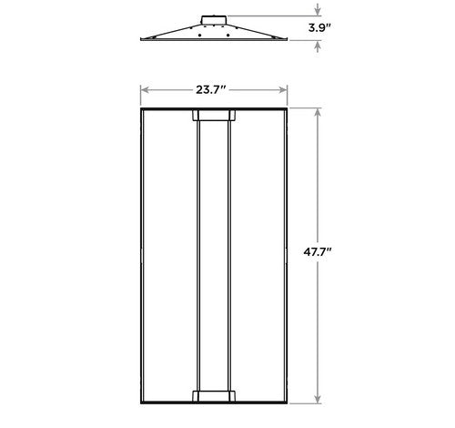 CREE LED Lighting ZR24-40L-35K-10V-EB14 44W 2x4 LED Troffer Light Fixture Dimming 4000 Lumens 3500K Emergency Back Up