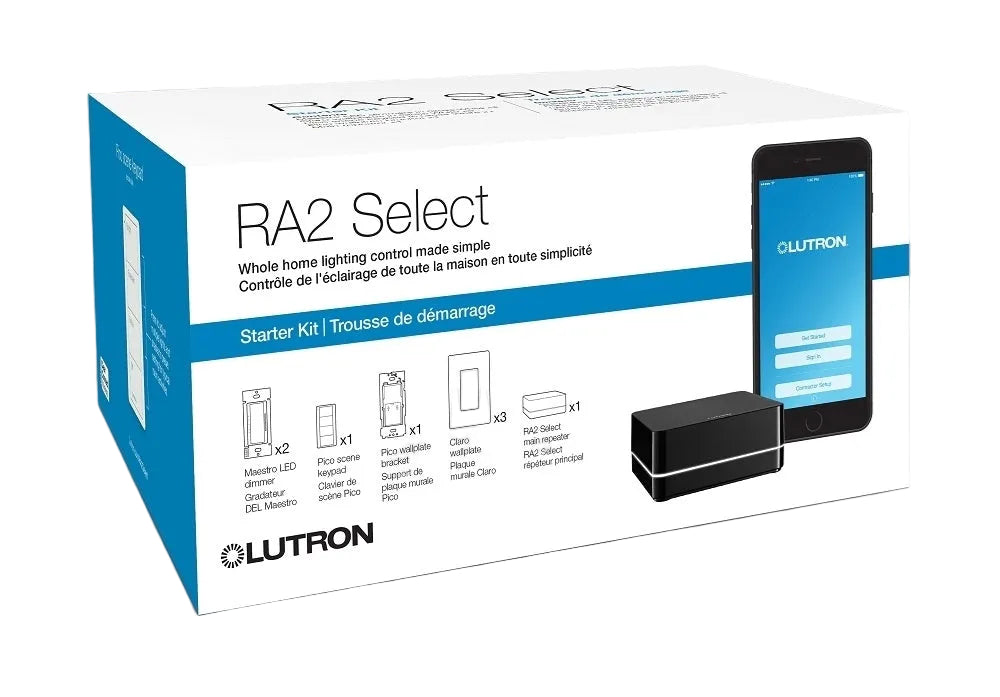 Lutron RR-SEL-KIT-PRO RadioRA 2 Select Starter Pro Kit Lighting Control System