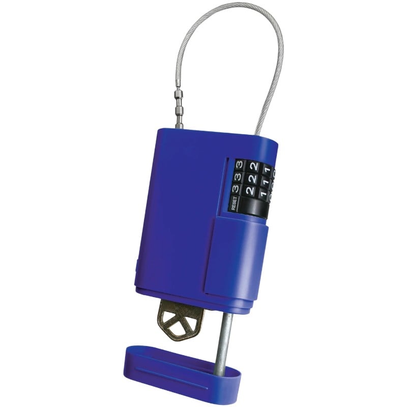 Kidde STOR (001948) Portable Stor-A-Key Assorted Combination Lock Key Case with Adjustable Cable