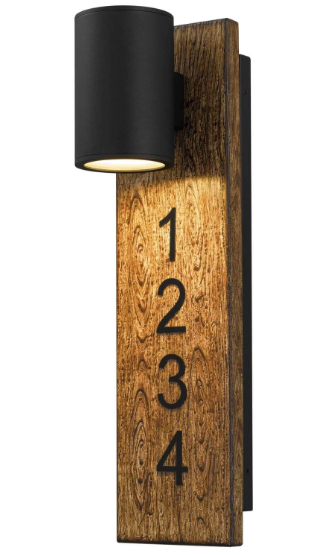 Alteck Lighting AW0010-3CCT-W-BK Woodone 19 inch Tall CCT LED Wall Sconce with Sand Blast Glass, Multi-Color Temperature, Sand Black