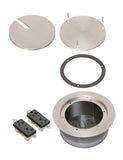Arlington FLBC5570NL Recessed Cover Kit with Two Receptacles for New Concrete, Nickel