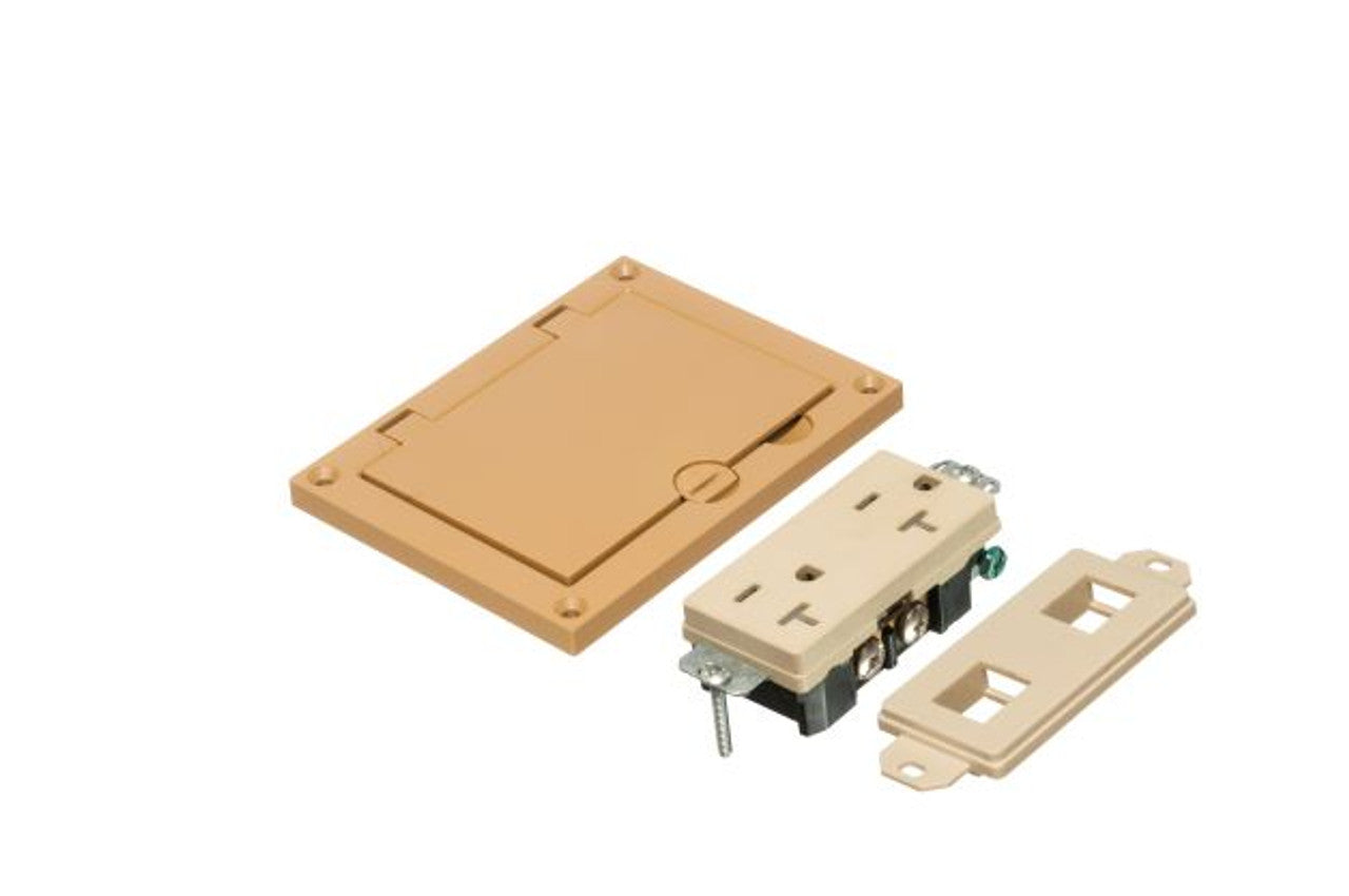 Arlington FLBC8501CA Single Gang Non-Metallic Cover Kit with Flip Lid ...