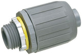 Arlington NMLT10 1" Non-Metallic Push-On Liquidtight Straight Connector, Gray