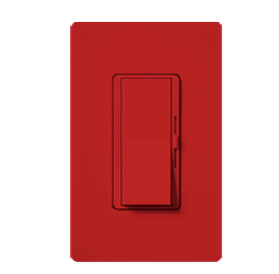 Lutron DVSCTV-HT Diva Satin 120V / 16A Fluorescent / LED 0-10V Single Pole Dimmer, Hot Finish