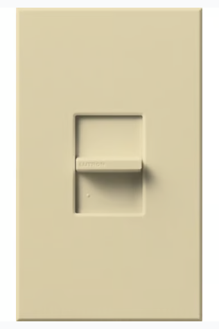 Lutron NT-S-NFB-IV Nova T Wall Plate Kit, 1-Gang, Fits 1 Small NovaT/Nova Control, No Fins Broken, Matte Finish, Ivory Finish