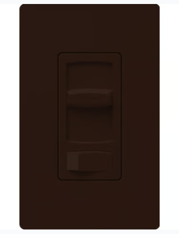 Lutron CTELV-303P-BR Skylark Contour LED+ Dimmer, 300W 1 Pole 3-way Dimmer Switch, Brown Finish