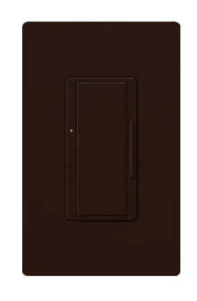 Lutron RRD-F6AN-DV-BR RadioRA 2 Maestro 3-Wire Fluorescent/LED Dimmer, Voltage 120/277V, Brown Finish