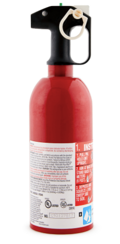 BRK First Alert AUTO5 First Alert Auto Fire Extinguisher UL rated 5-B:C (Red)