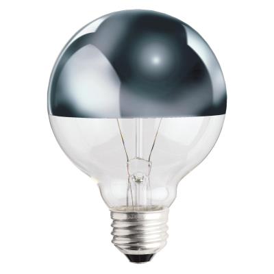 Westinghouse Lighting 0315700 G25 60 Watt Half Chrome Incandescent Light Bulb