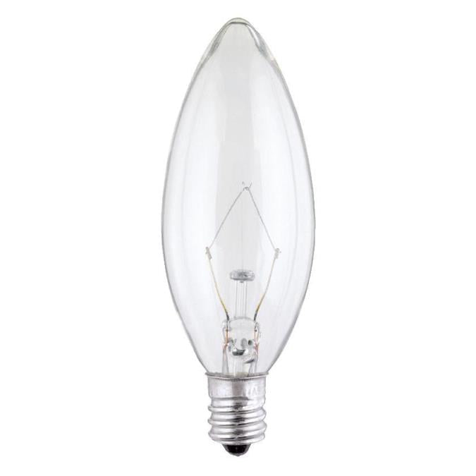 Westinghouse Lighting 0368200 25 watt B9 1/2 torpedo clear incandescent light bulb