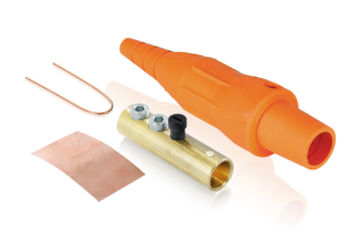 Leviton 16D45-AUO 16 Series Plug, Female, 190A Max, 600V Double Set Screw Termination, #6-#2 Cable Range, Orange Finish