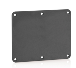 Leviton 3265-E Single-Gang Blank Cover Plate, Black