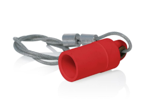 Leviton 15P22-UR 15 Series Cam-Type Female Protective Cap, Taper Nose, Red