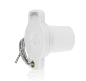 Leviton 16P21-UW 16 Series Male Protective Cap, Cam-Type, White Finish