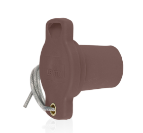 Leviton 16P21-UH 16 Series Male Protective Cap, Cam-Type, Brown