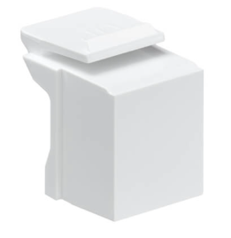 Leviton 41084-BW QuickPort Blank Insert, 10-Pack, White Finish