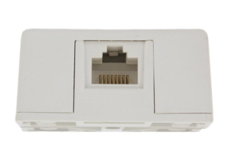 Leviton 40278-W Surface Mount Jack w/ Shorting Bar, 8p8c, Screw Terminal, White Finish
