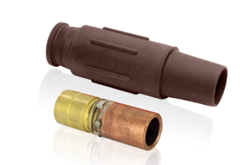 Leviton 23L26-SH 23 Series Plug, Female, 690A Max, 600V Crimp Tube Termination, 500-750 MCM Cable Range, Brown Finish