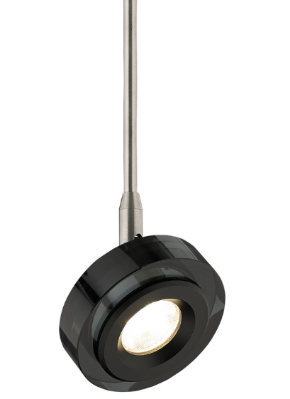 Visual Comfort Architectural 700FJBRM9273014KB Sean Lavin Brim Modern Brim LED Head, Transparent Smoke, Wattage 9.20W, Beam Spread: 30°, Color Temperature 2700K, Matte Black Finish