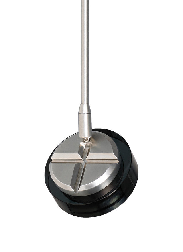 Visual Comfort Architectural 700FJBRM9303005KS Sean Lavin Brim 5" Modern Brim LED Head FreeJack, Wattage 9.20W, Beam Spread 30°, Color Temperature 3000K, Satin Nickel/Transparent Smoke