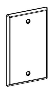 Orbit 1-BC-G Weatherproof 1-G Electric Box Steel Blank Cover, Gray