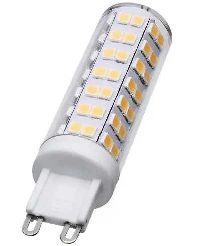 SATCO S12331 LED T6 Bulb, G9, Wattage 6.5W, Lumens 650 lm, Voltage 120V, Color Temperature 3000K, Clear