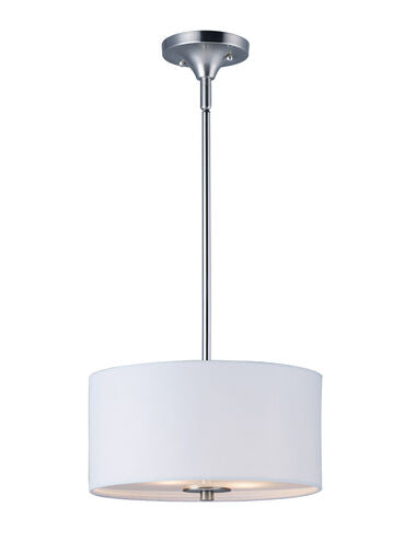 Maxim Lighting 10011WLSN Bongo 2 Light 13 inch Satin Nickel Semi-Flush Mount Ceiling Light