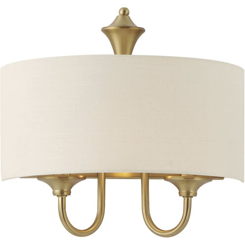Maxim Lighting 10012OMNAB Bongo 1 Light 14 inch Natural Aged Brass Wall Sconce Wall Light